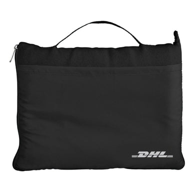 DHL Fleece Travel Blanket - White and Black